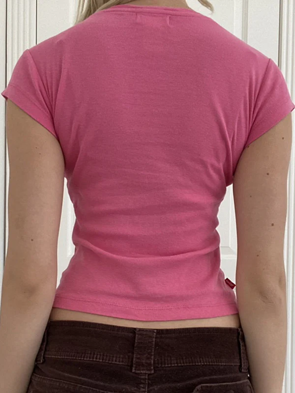 Vintage Acanthus Logo Print Baby Tee - Image 7