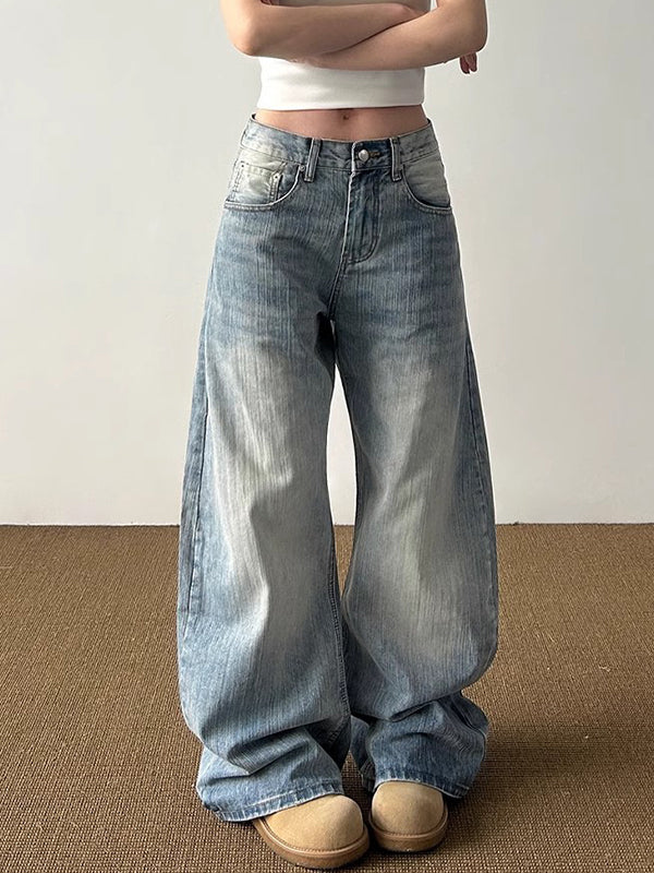 Vintage Bamboo Pattern Boyfriend Jeans - Image 5