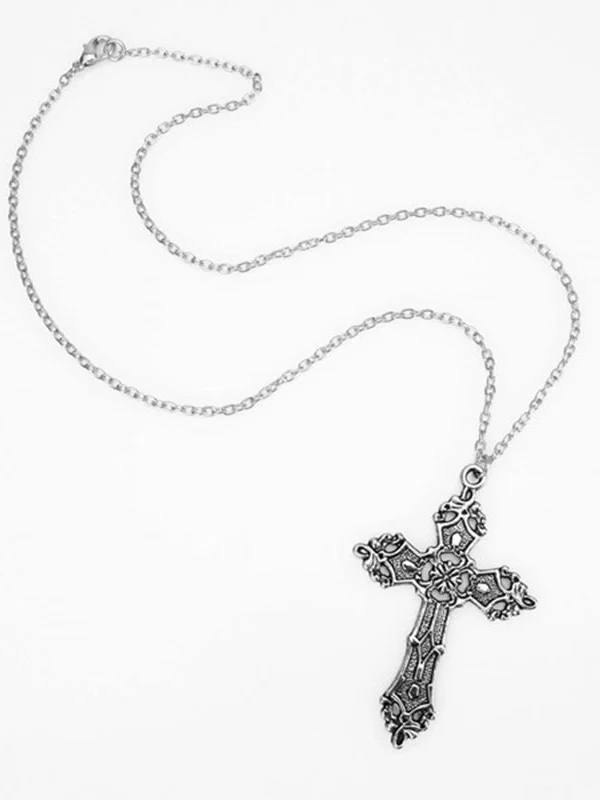Vintage Baroque Cross Necklace - Image 2