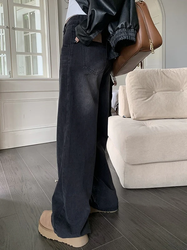 Vintage Black Wash Boyfriend Jeans - Image 5