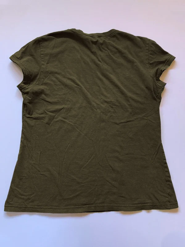 Vintage Brown Butterfly Print Short Sleeve Tee - Image 14