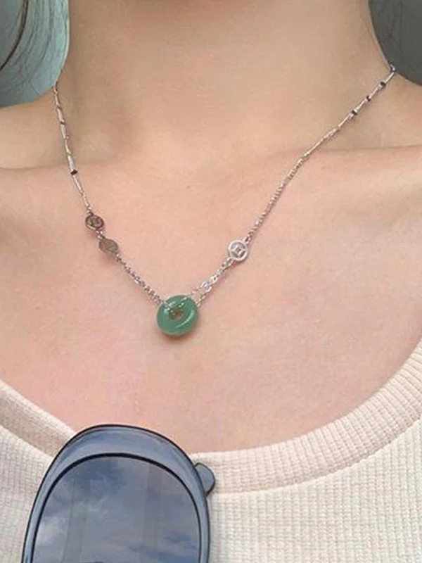 Vintage Coin Pendant Necklace - Image 2