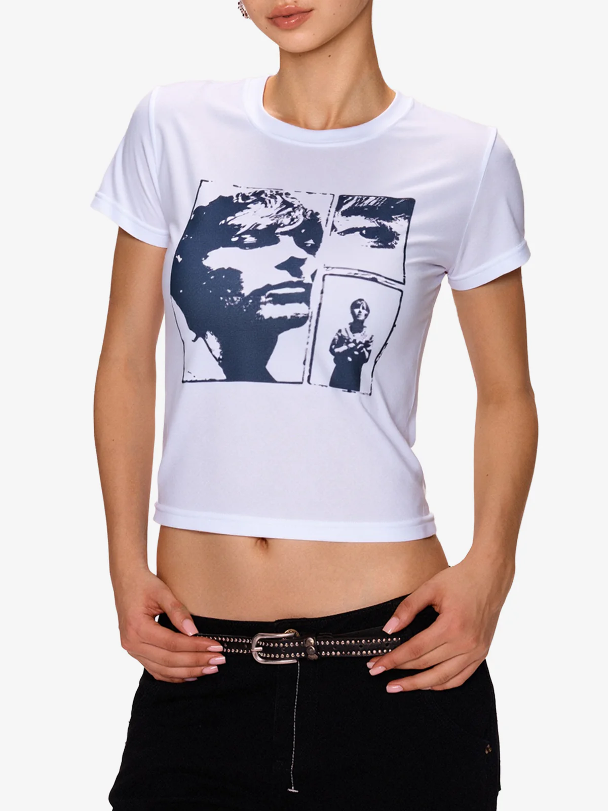 Vintage Cropped Short Sleeve Tee
