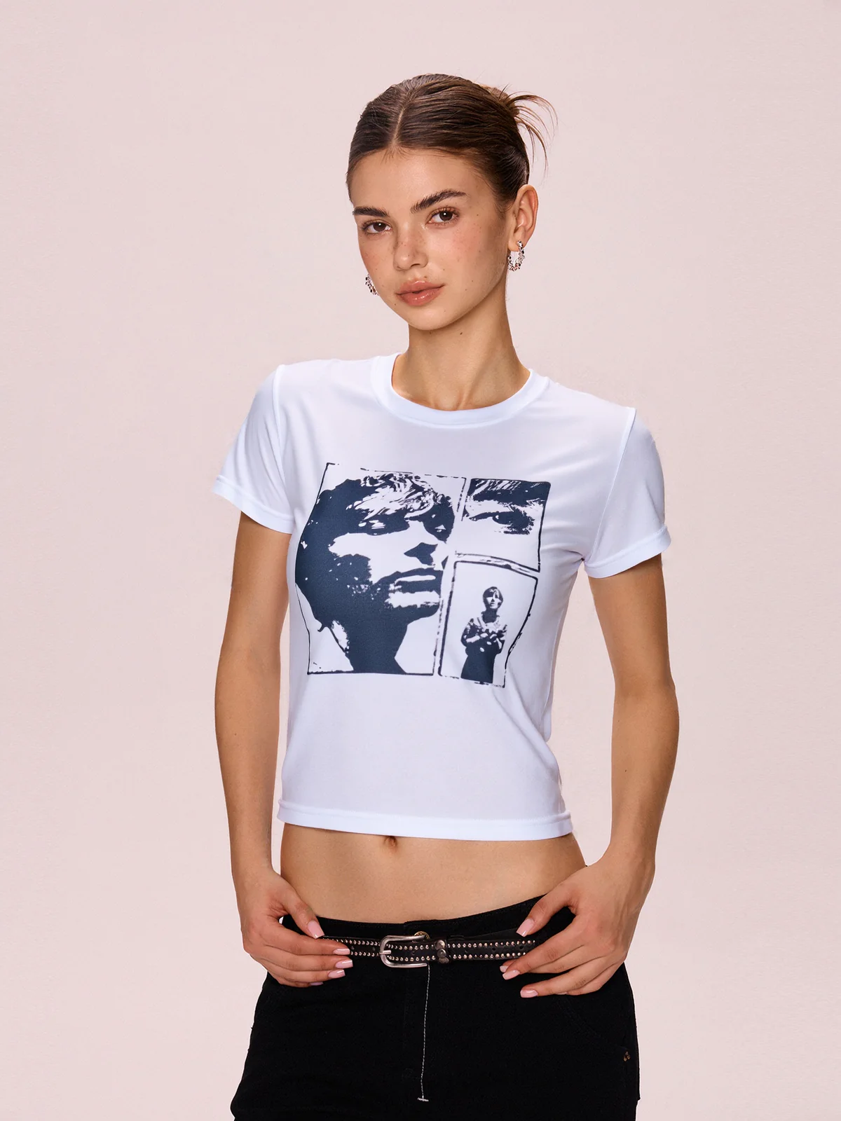 Vintage Cropped Short Sleeve Tee - Image 2
