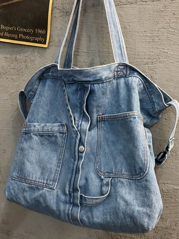 Vintage Denim Large Shopper Bag - Image 27