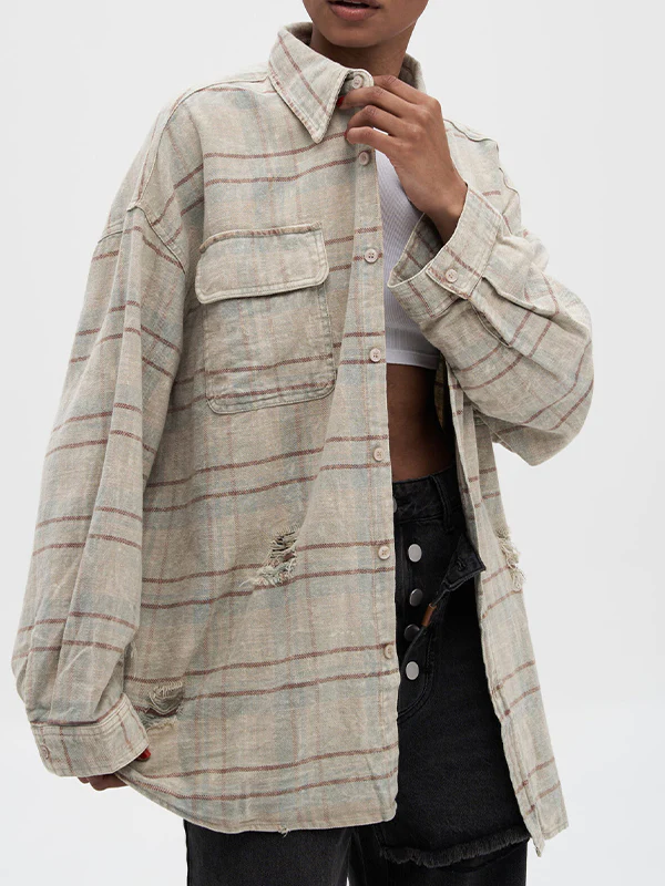 Vintage Distressed Brushed Finish Jacket - Image 4