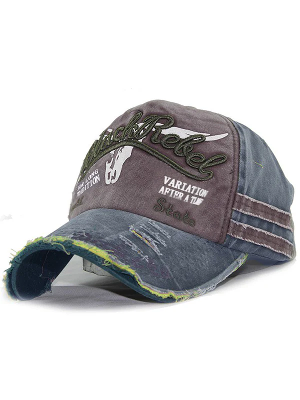 Vintage Embroidered Distressed Baseball Cap - Image 10