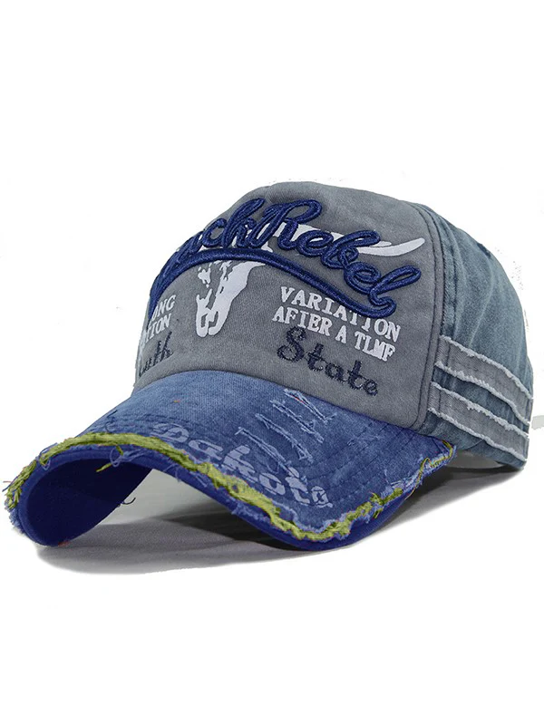 Vintage Embroidered Distressed Baseball Cap - Image 11
