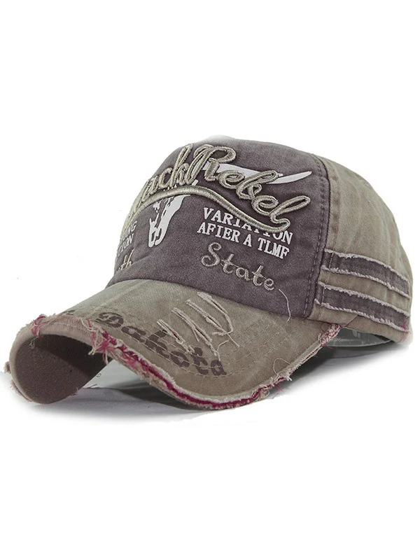 Vintage Embroidered Distressed Baseball Cap - Image 12
