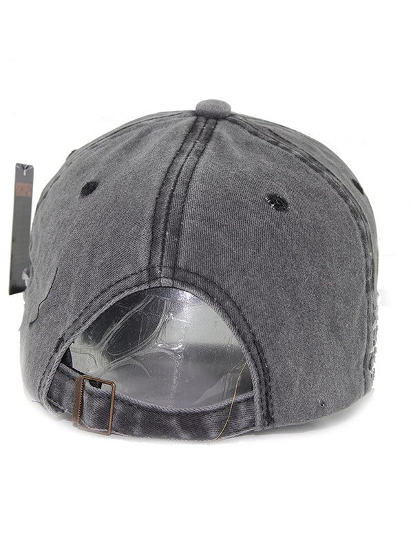 Vintage Embroidered Distressed Baseball Cap - Image 2