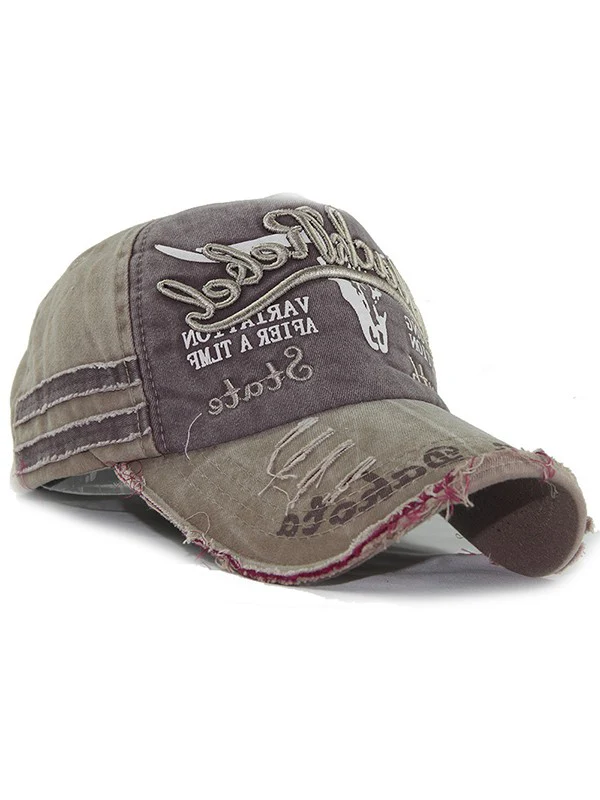 Vintage Embroidered Distressed Baseball Cap - Image 5