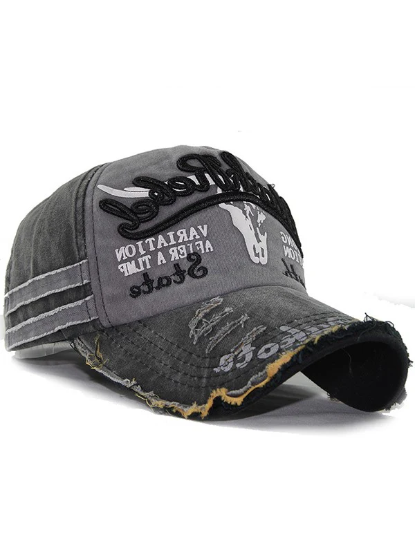 Vintage Embroidered Distressed Baseball Cap - Image 6