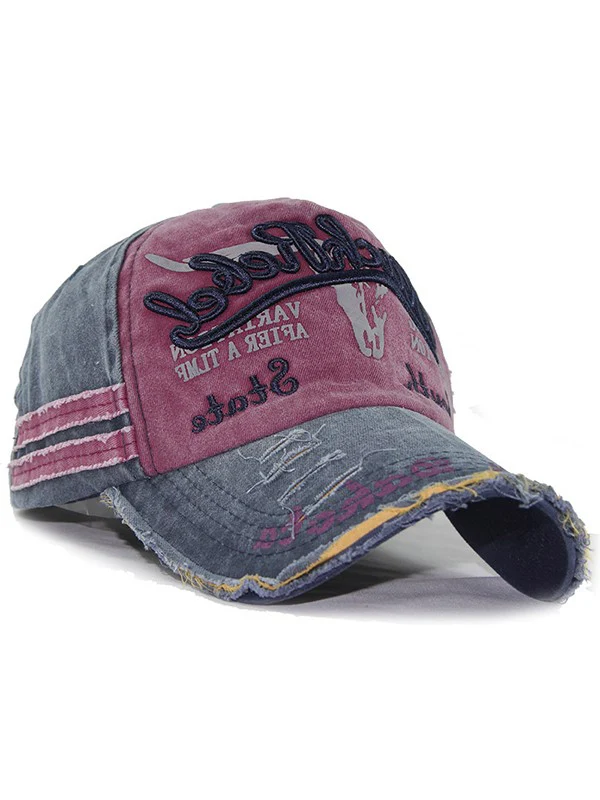 Vintage Embroidered Distressed Baseball Cap - Image 8