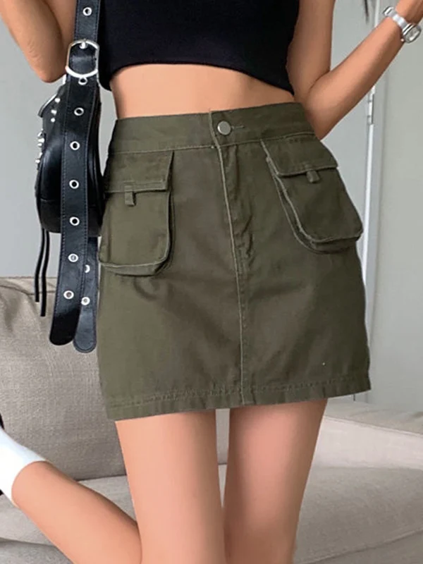 Vintage Flip Pocket Cargo Skirt - Image 9