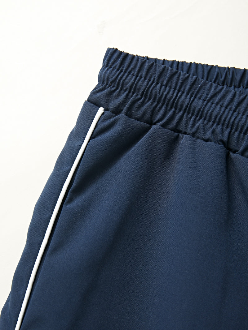 Vintage Piping Wide Leg Parachute Pants - Image 2
