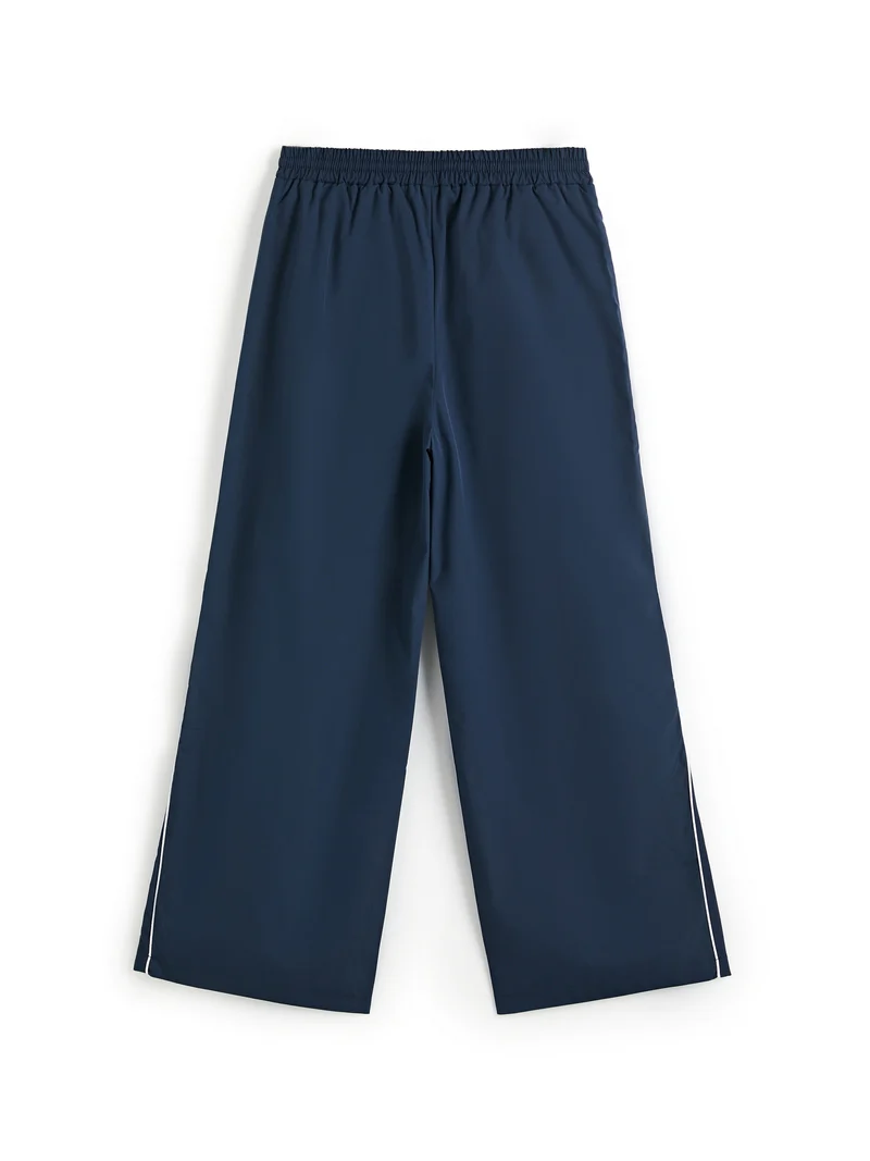 Vintage Piping Wide Leg Parachute Pants - Image 7