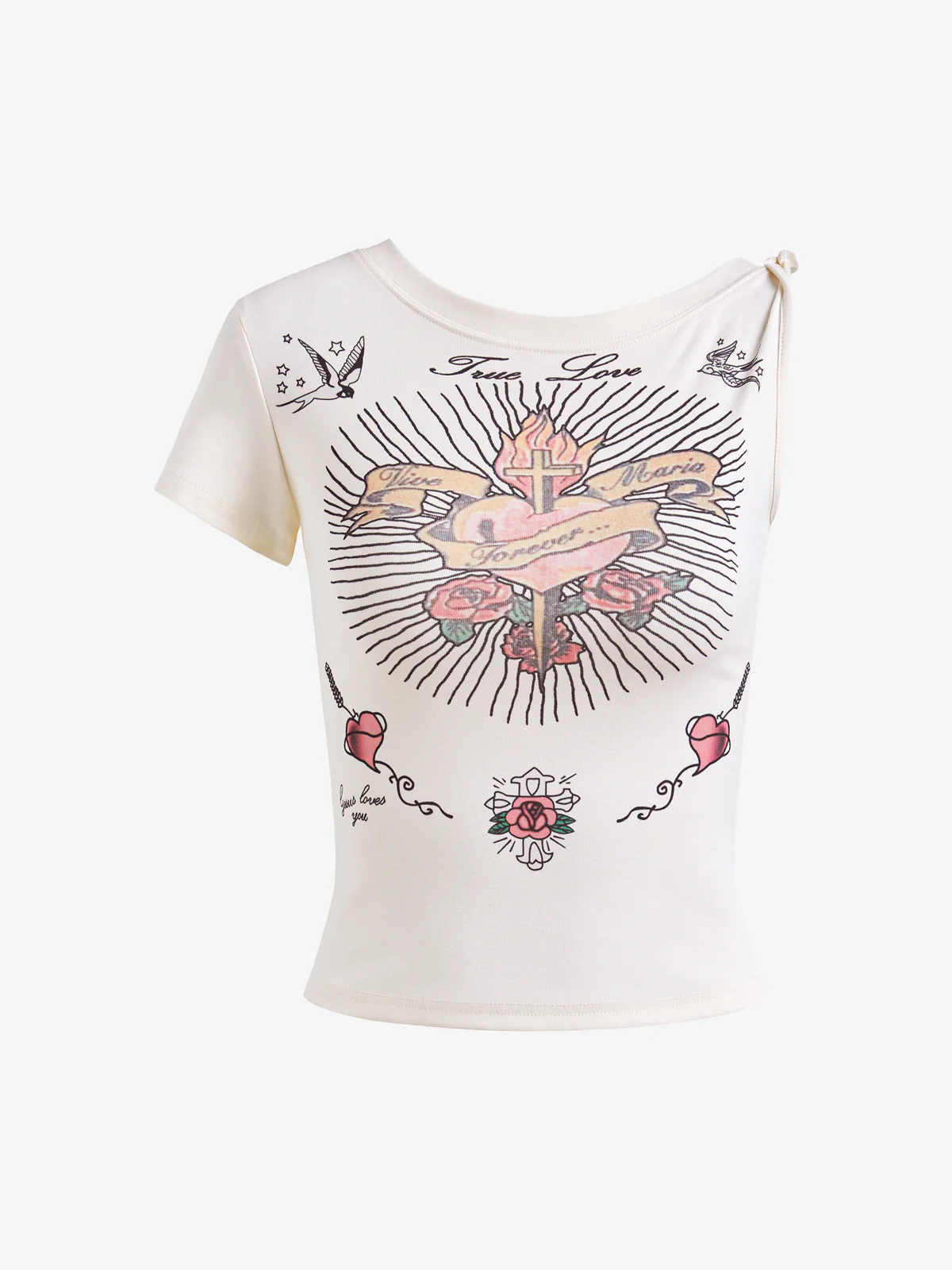 Vintage Print Short Sleeve