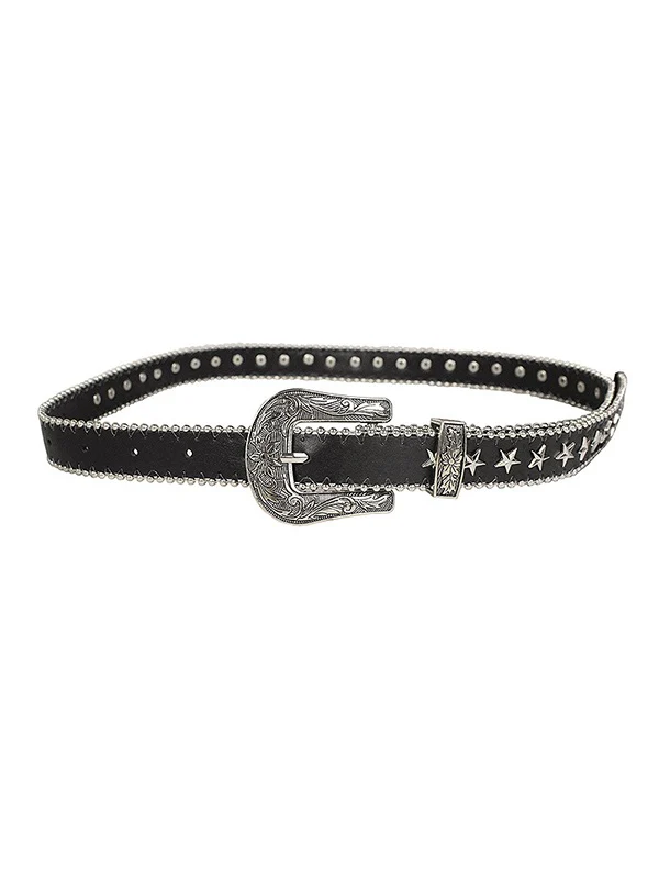 Vintage Punk Star Embellished Buckle Belt - Image 4