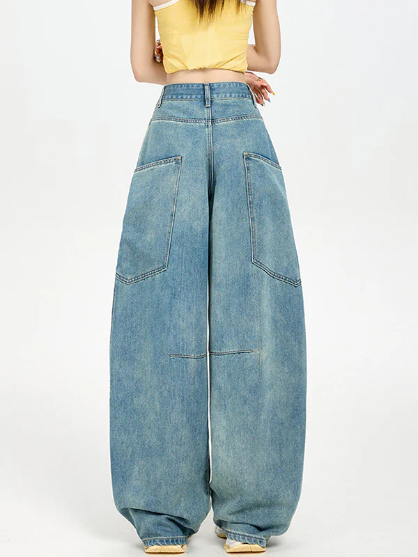 Vintage Silhouette Cargo Jeans - Image 5