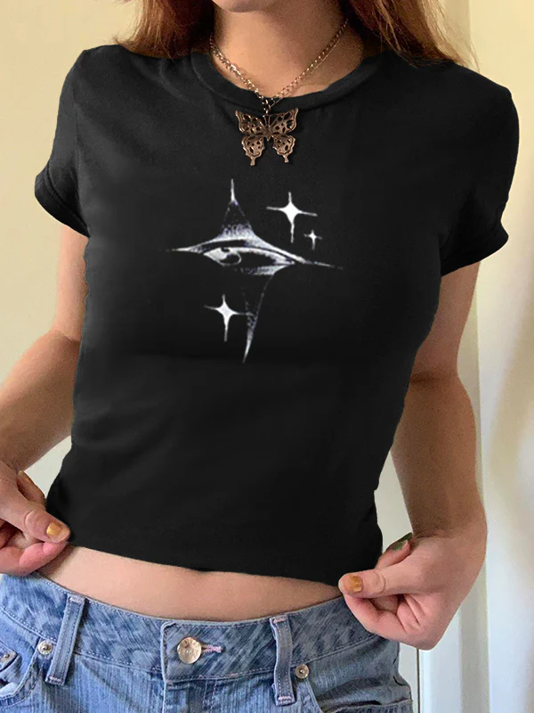 Vintage Star Hand Printed Tee - Image 10
