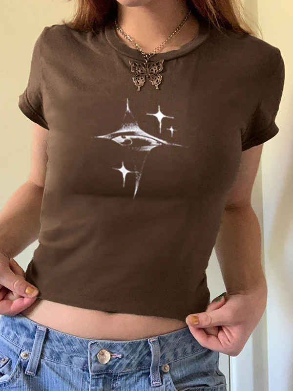 Vintage Star Hand Printed Tee - Image 6