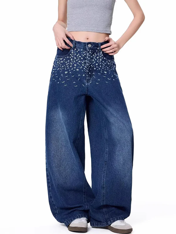 Vintage Straight Boyfriend Jeans - Image 2