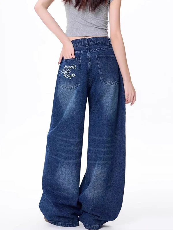 Vintage Straight Boyfriend Jeans - Image 3