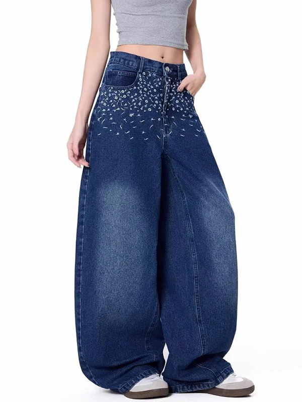 Vintage Straight Boyfriend Jeans - Image 4
