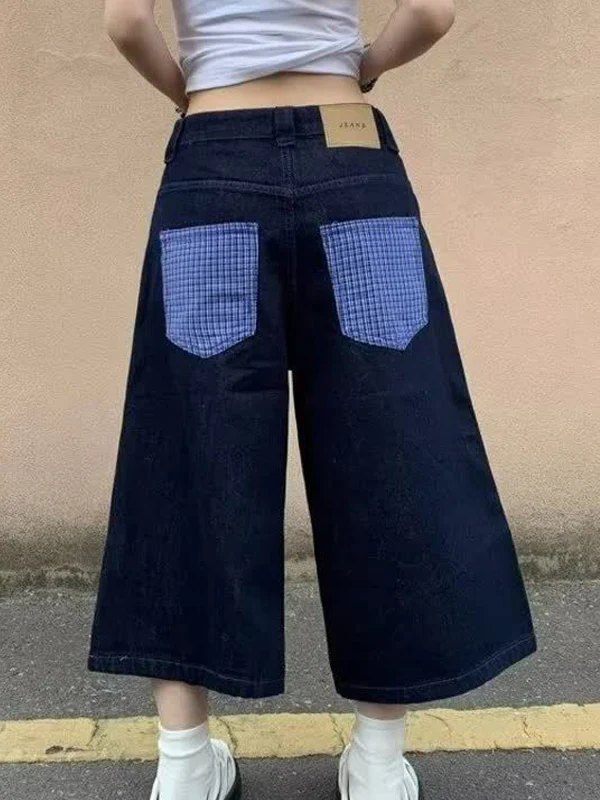 Vintage Street Straight Denim Shorts - Image 3