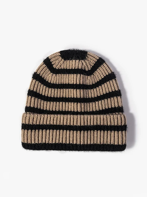 Vintage Striped Knitted Beanie Hat - Image 7