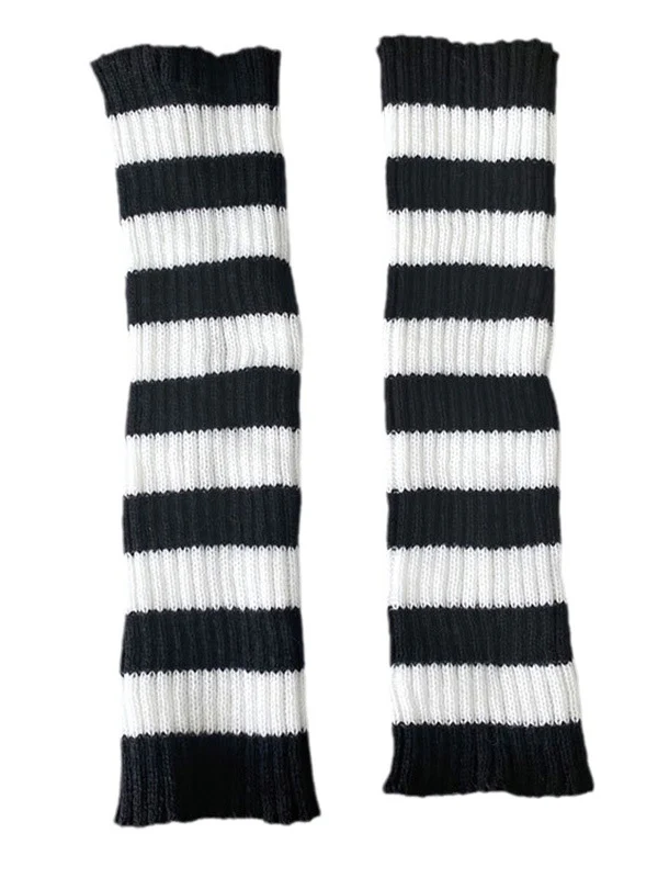 Vintage Striped Knitted Leg Warmer - Image 9