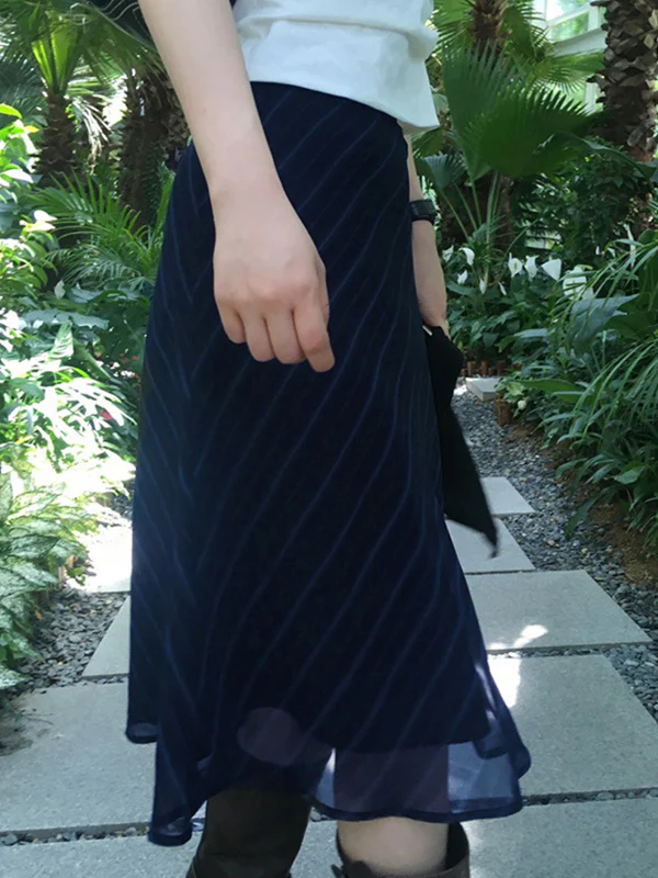 Vintage Stripes Maxi Skirt - Image 5