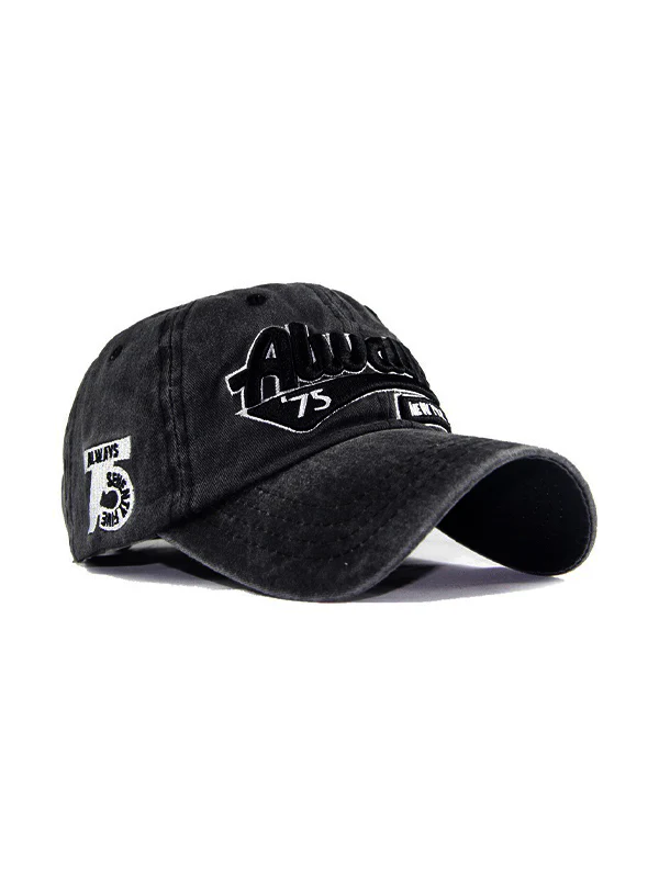 Vintage Wash Embroidery Baseball Cap - Image 10