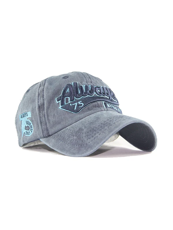 Vintage Wash Embroidery Baseball Cap - Image 12