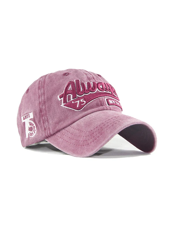 Vintage Wash Embroidery Baseball Cap - Image 13
