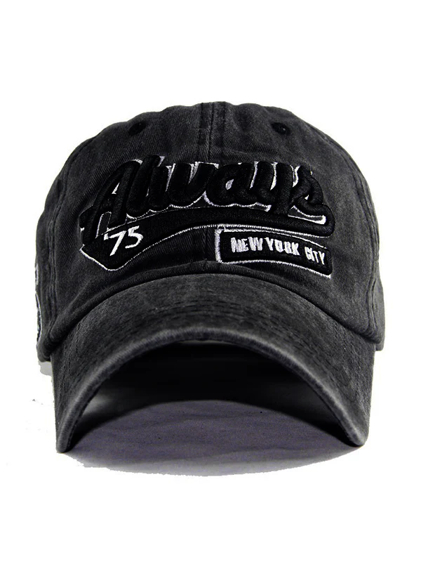Vintage Wash Embroidery Baseball Cap - Image 14