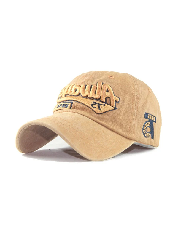 Vintage Wash Embroidery Baseball Cap - Image 3