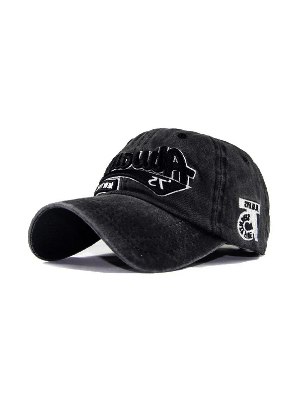 Vintage Wash Embroidery Baseball Cap - Image 5
