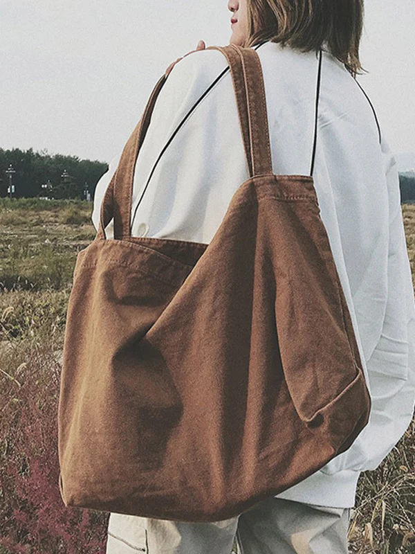 Vintage Wash Large Tote Bag - Image 14
