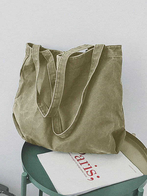 Vintage Wash Large Tote Bag - Image 5