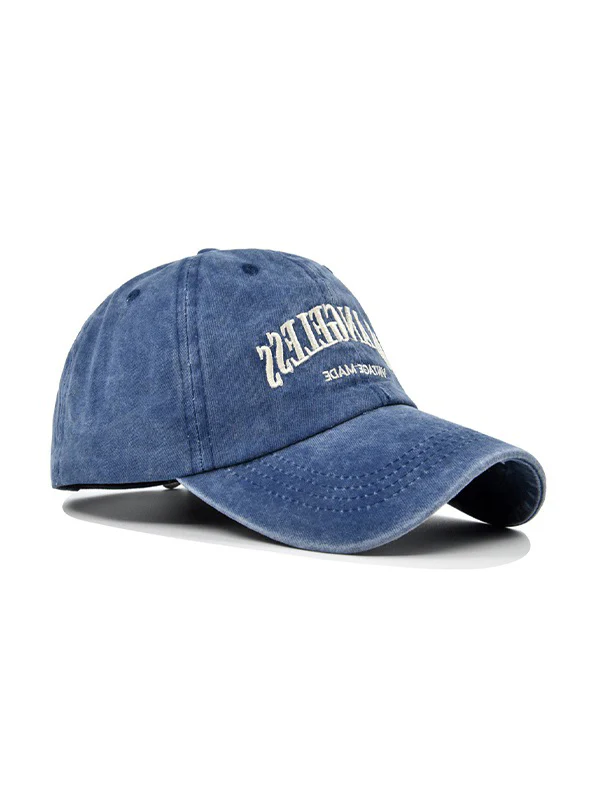 Vintage Wash Letter Embroidery Baseball Cap - Image 3