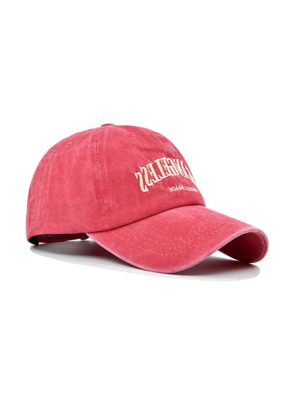 Vintage Wash Letter Embroidery Baseball Cap - Image 5