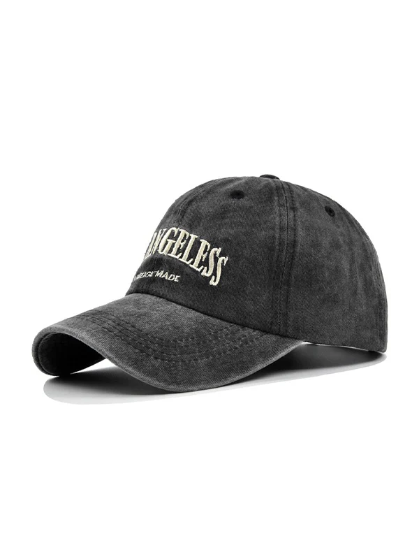 Vintage Wash Letter Embroidery Baseball Cap - Image 8