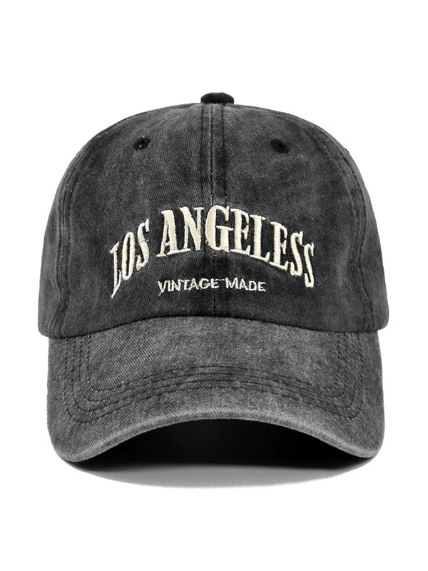 Vintage Wash Letter Embroidery Baseball Cap - Image 9