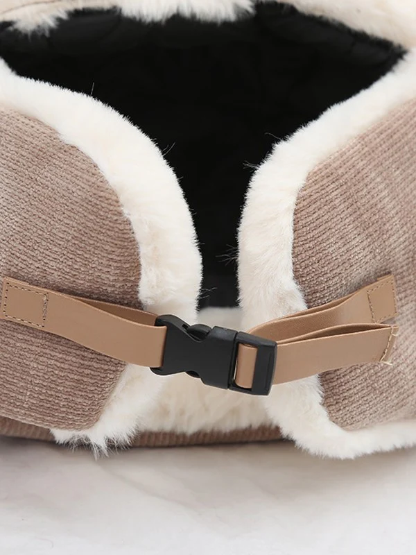 Warm Faux Fur Shearling Cat Ear Trapper Hat - Image 6