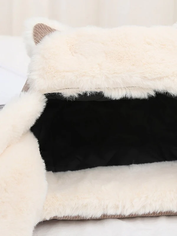 Warm Faux Fur Shearling Cat Ear Trapper Hat - Image 8