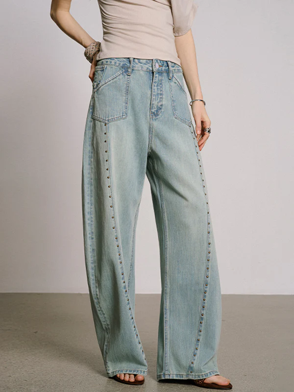 Washed Design Boyfriend Jeans - Image 2