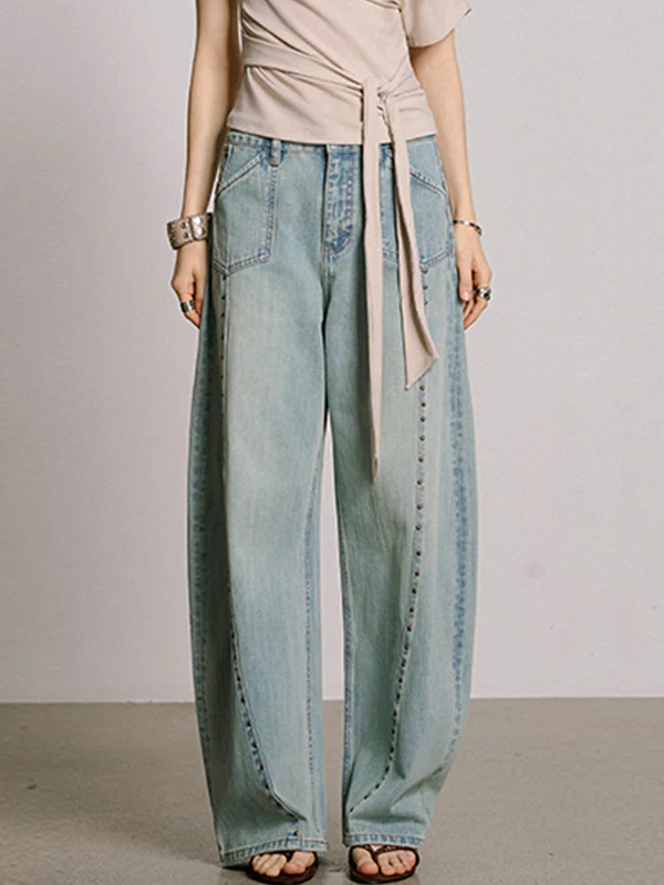 Washed Design Boyfriend Jeans - Image 4