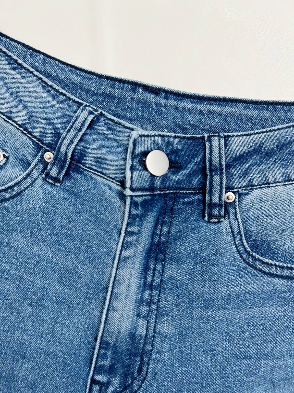 Washed Push Up Flare Leg Jeans - Image 12