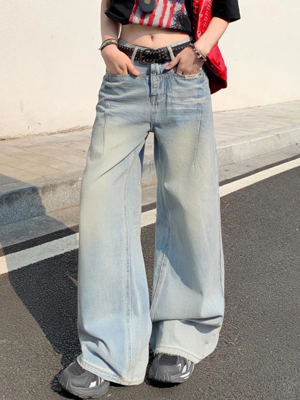 Washed Spice Loose Boyfriend Jeans - Image 2